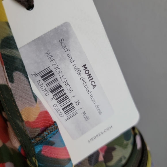 Siedres Monica Ruffled Maxi Dress size 36 NWT - Picture 12 of 12